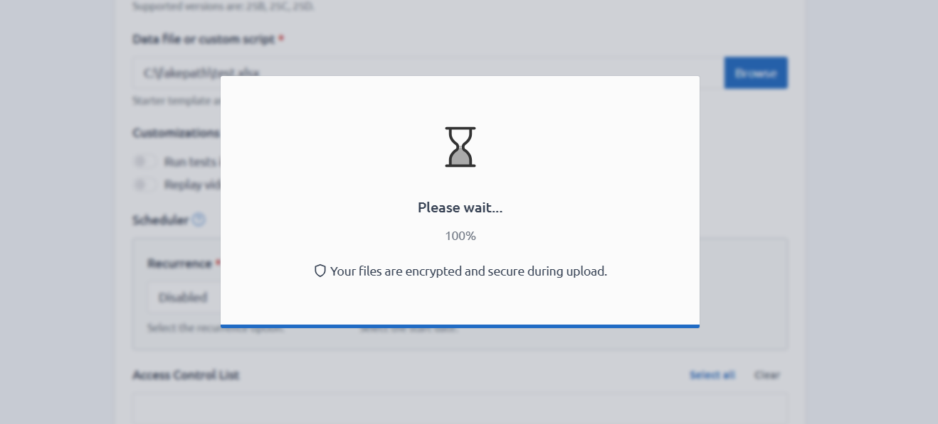 Upload Encryption.